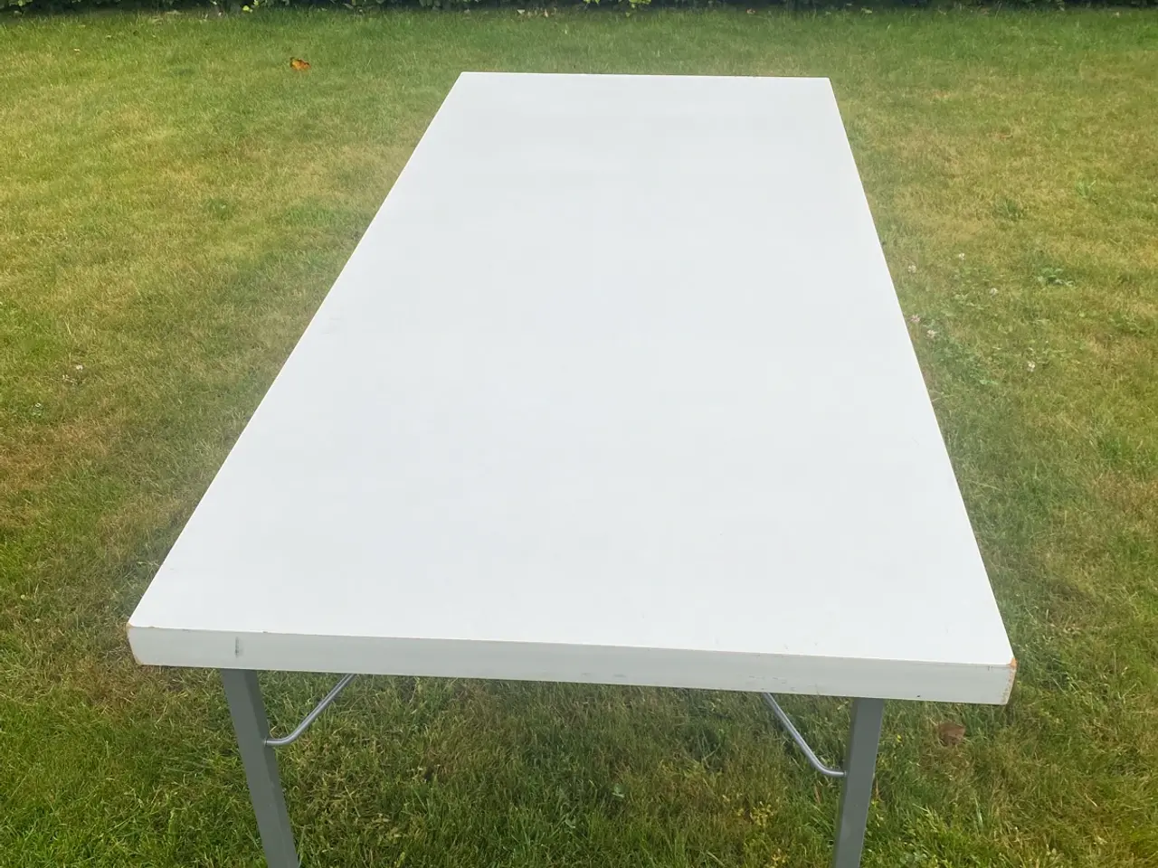 Billede 1 - Klapbord/foldebord træ - hvidt 180x80 
