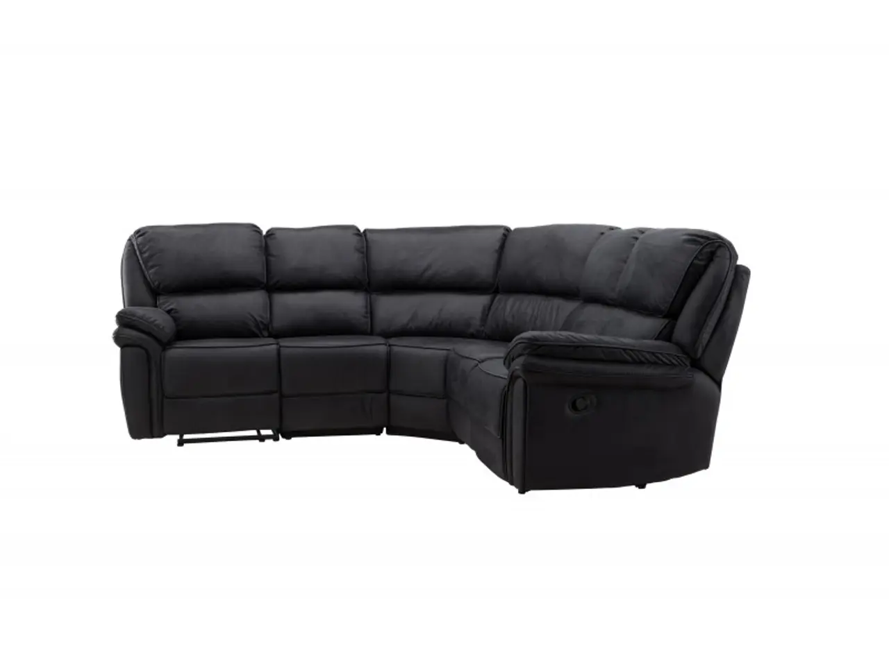 Billede 7 - Christopher Recliner Sofa - Sort Ruskindsblød mikrofiber