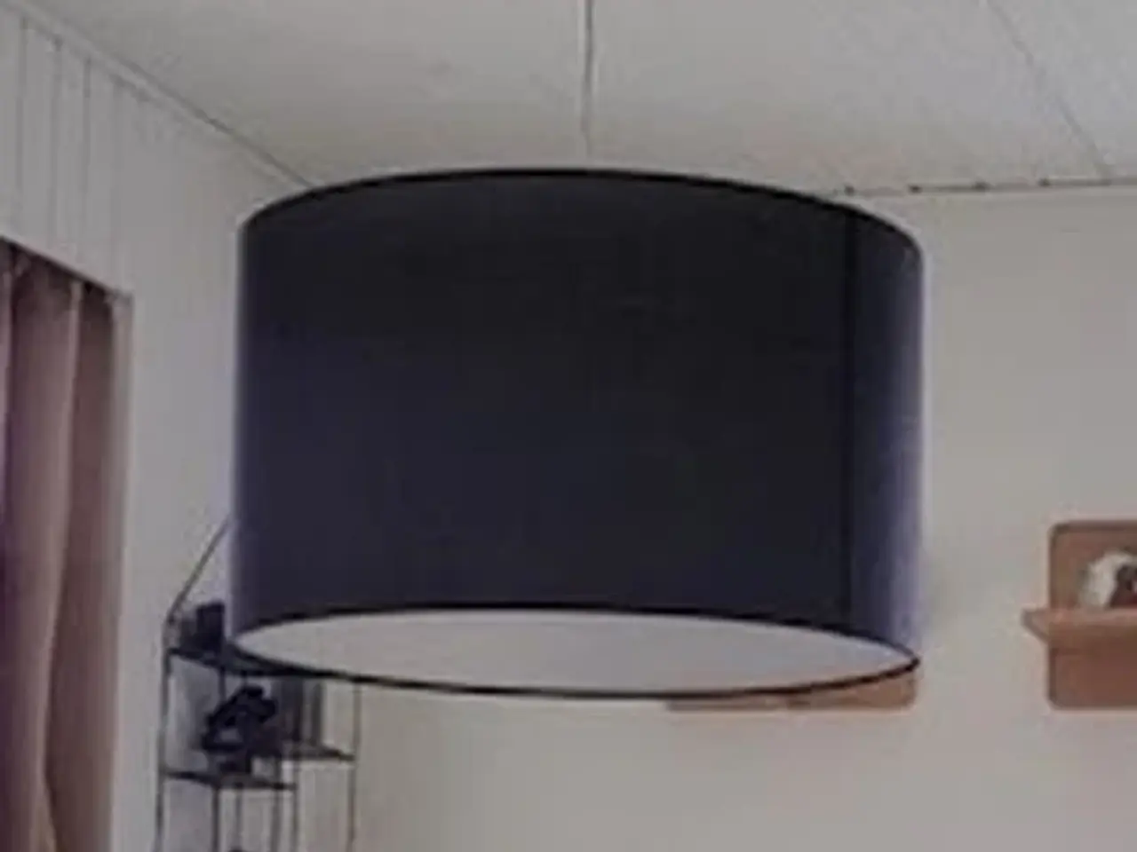 Billede 2 - loftlampe med stofskærm