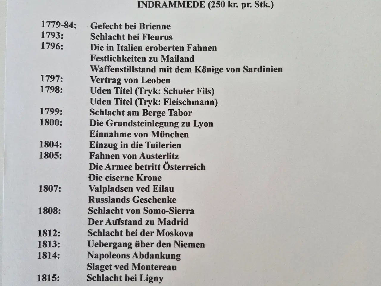 Billede 3 - Litografi: Napoleon "Vertag von Leoben"