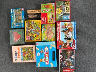 12 børne spil og puslespil