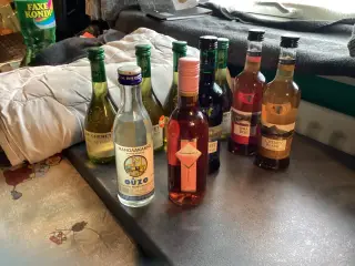Forskellige flasker vin