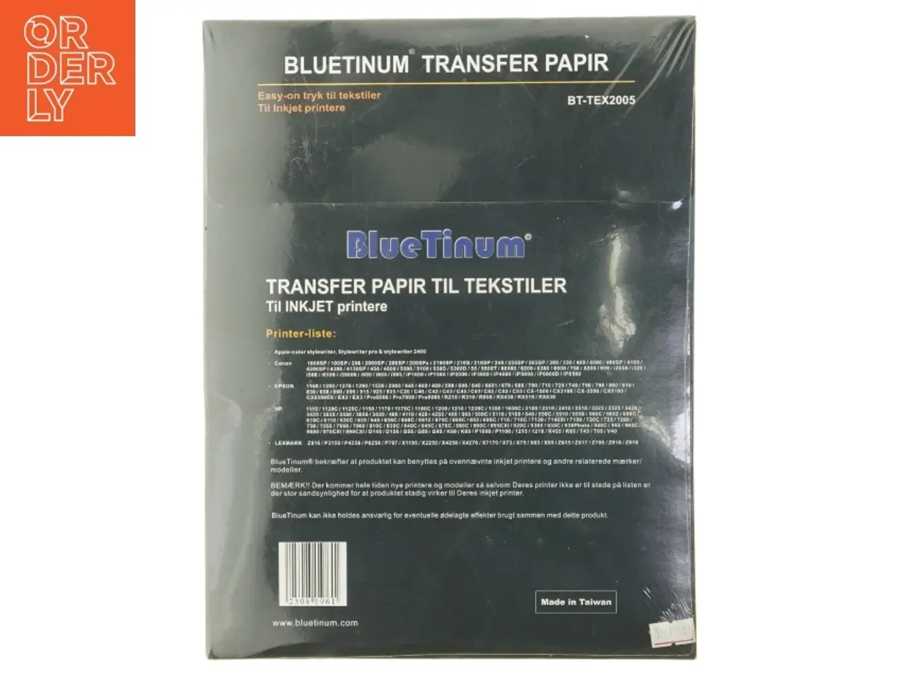 Billede 2 - Transferpapir til tekstiler fra BlueTinum