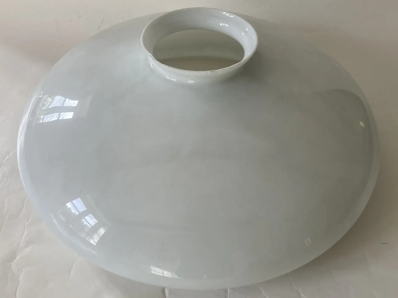 Billede 1 - Hvid Lampe Glasskærm