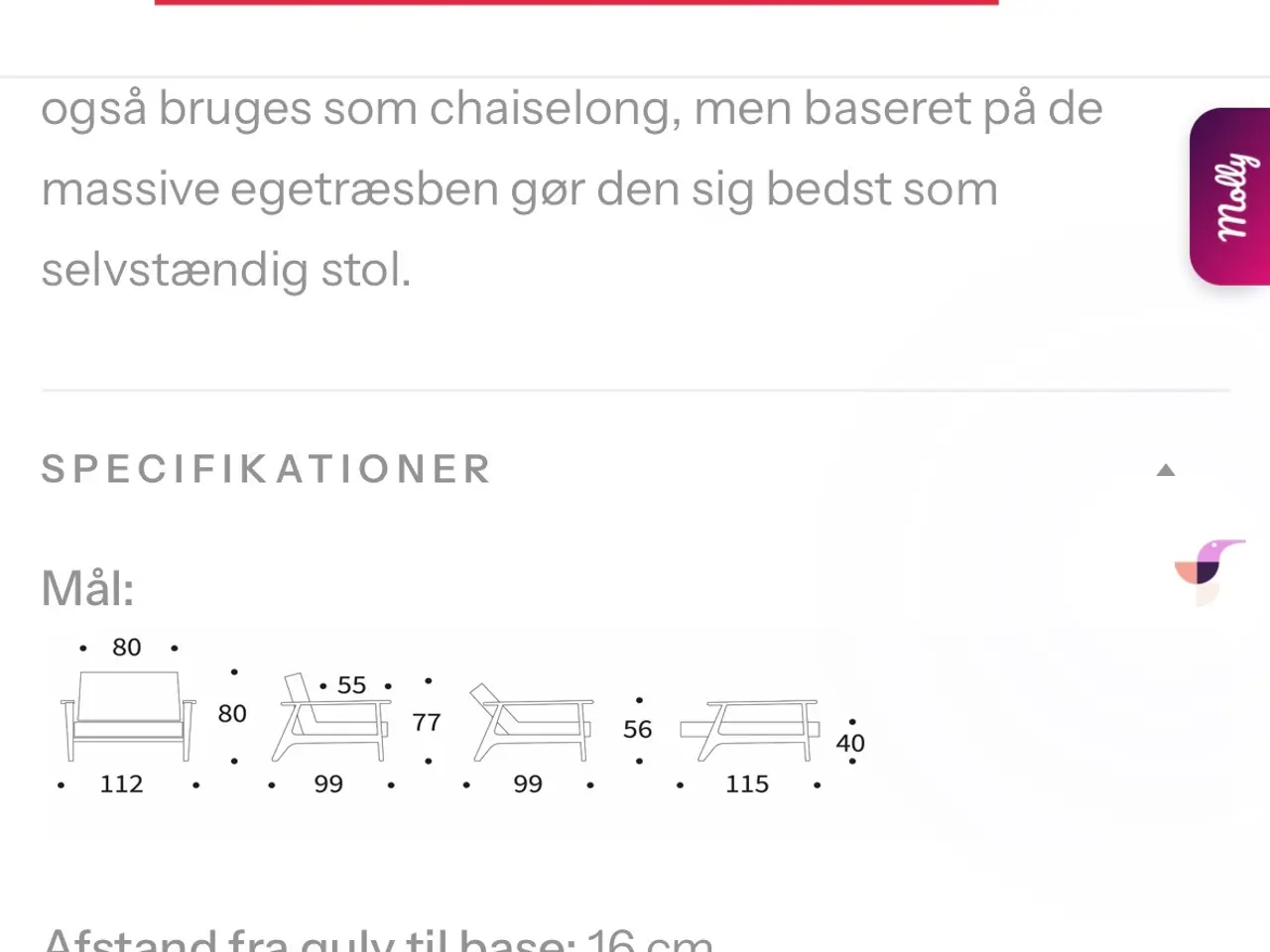 Billede 4 - Flot stol fra Innovation Living, Nypris 5.990
