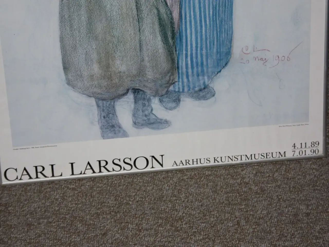 Billede 3 - Indrammet billede af Carl Larsson