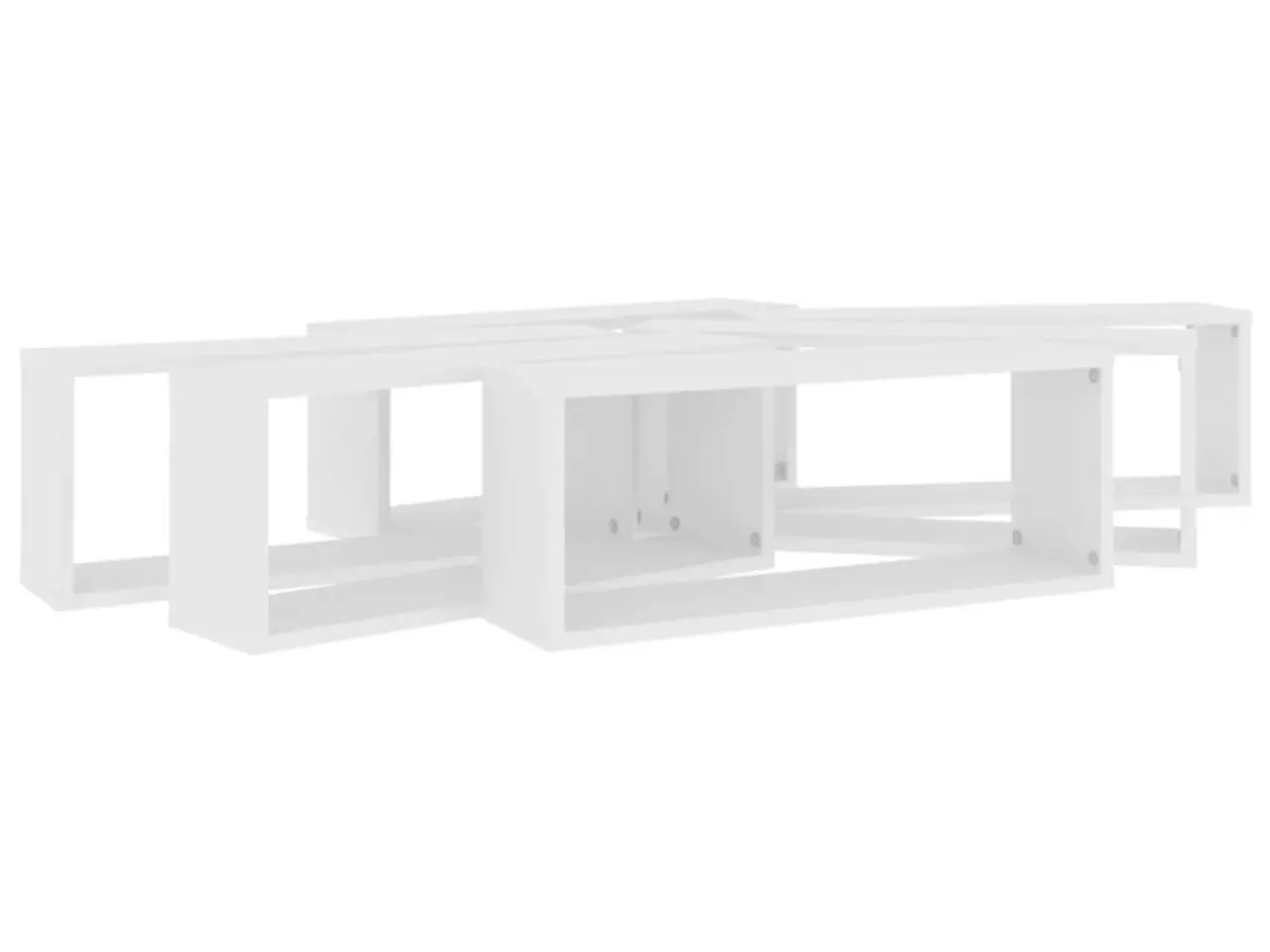 Billede 8 - Væghylder 6 stk. kubeformet 60 x 15 x 23 cm - hvid