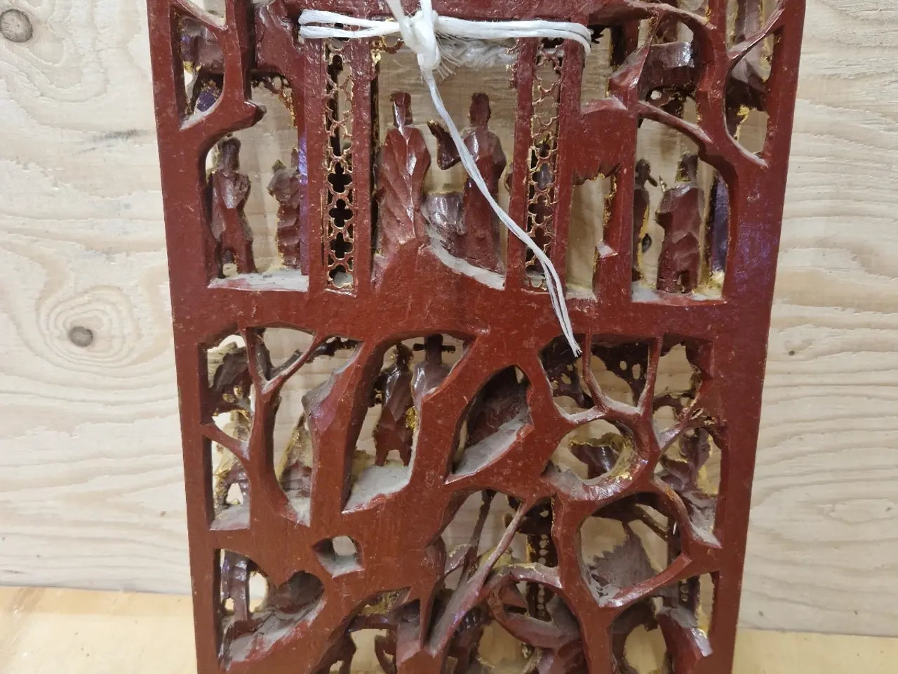 Billede 5 - Kinesisk forgyldt trærelief