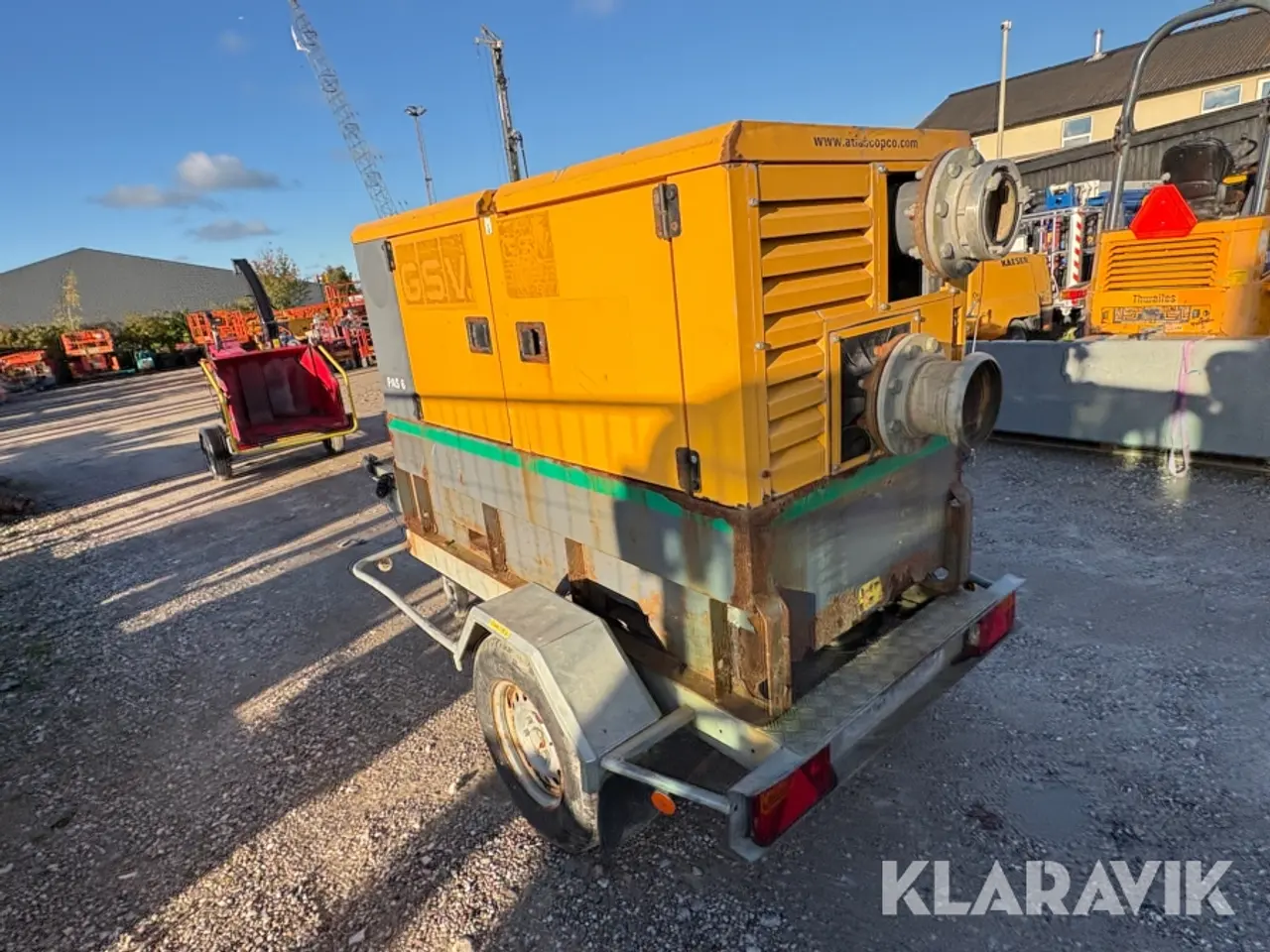 Billede 4 - Motorpumpe 6 tommer trailermonteret Atlas Copco PAS 6