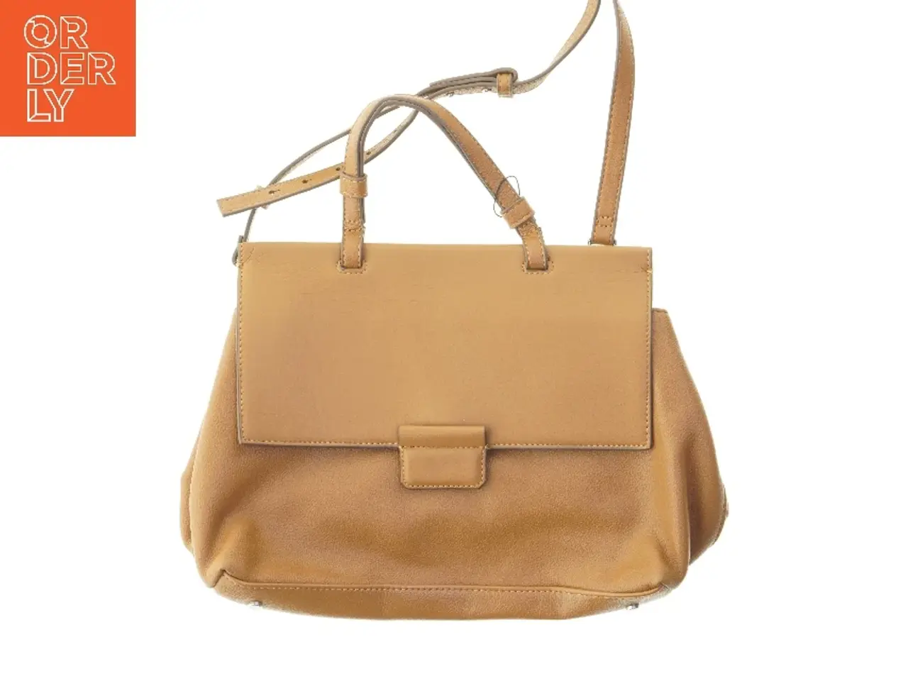 Billede 1 - Brun håndtaske fra Mango (str. 27x37x14 cm)