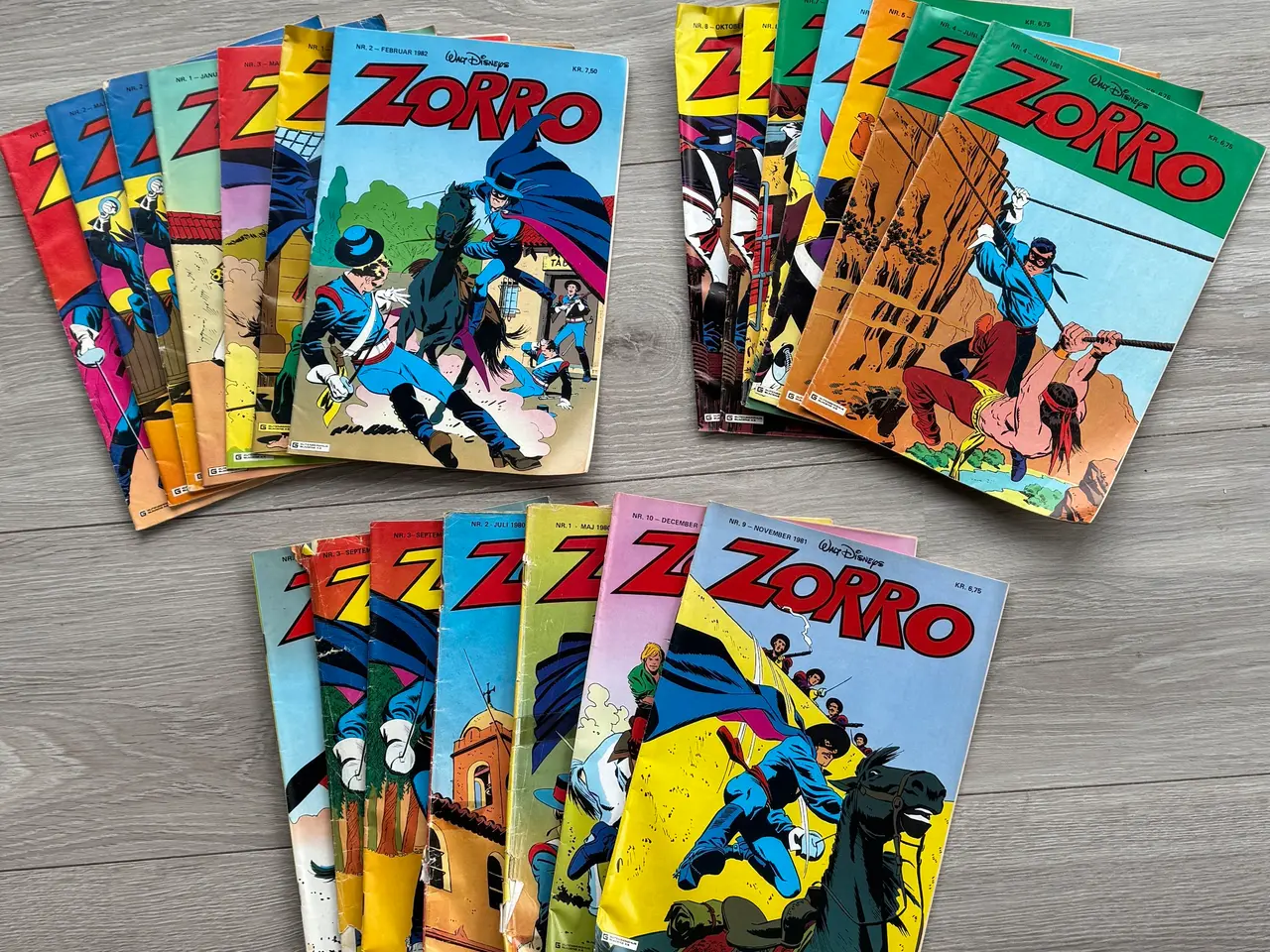 Billede 1 - ZORRO TEGNESERIE - 21 STK