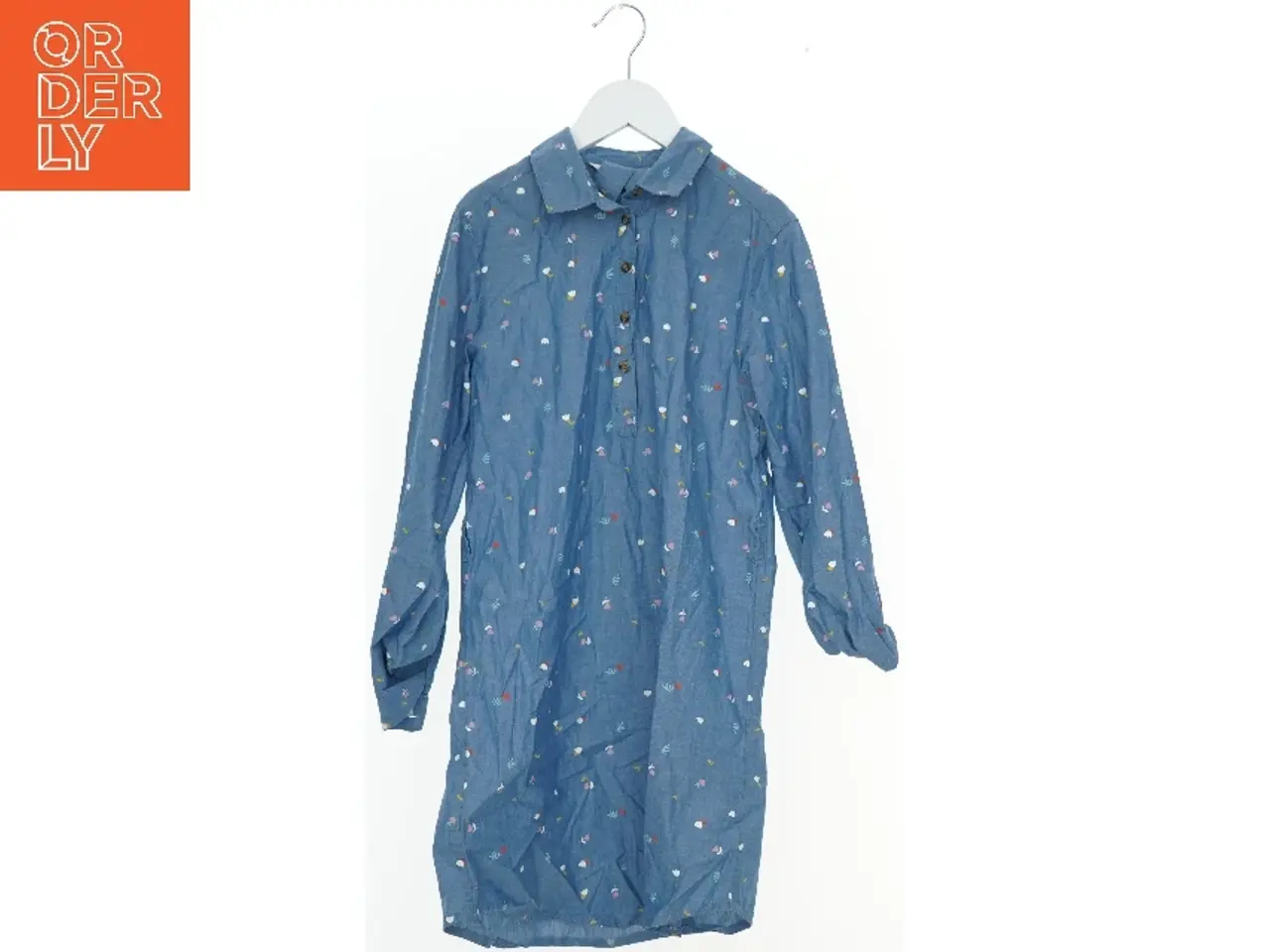 Billede 1 - Blå kjole med mønster fra H&M (str. 140)
