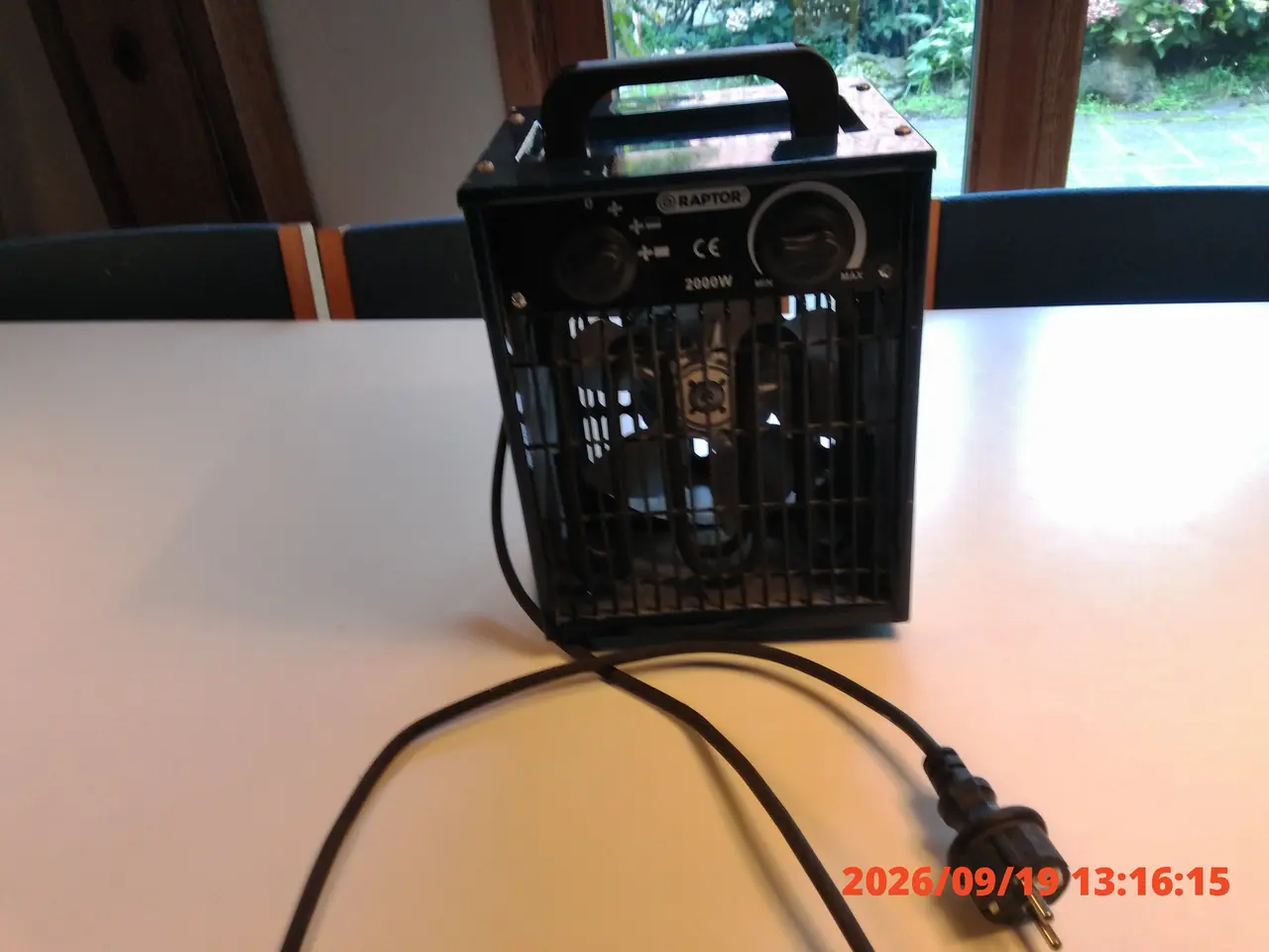 Billede 1 - Raptor varmeblæser på 2000W