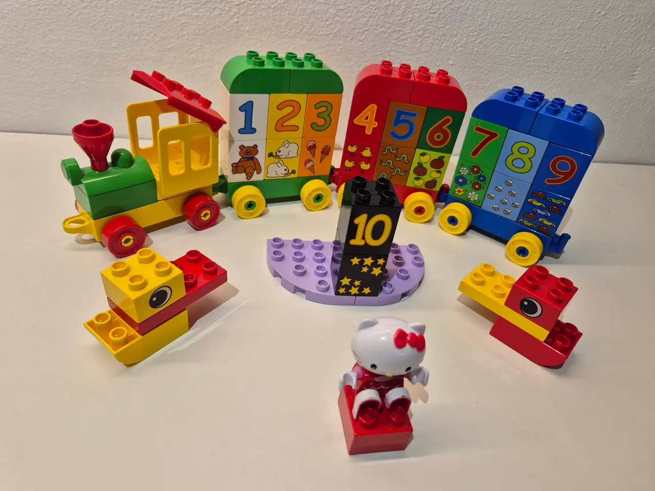 Billede 1 - Duplo Byggeplads med Skraldebil, Lastbil, Lille bi