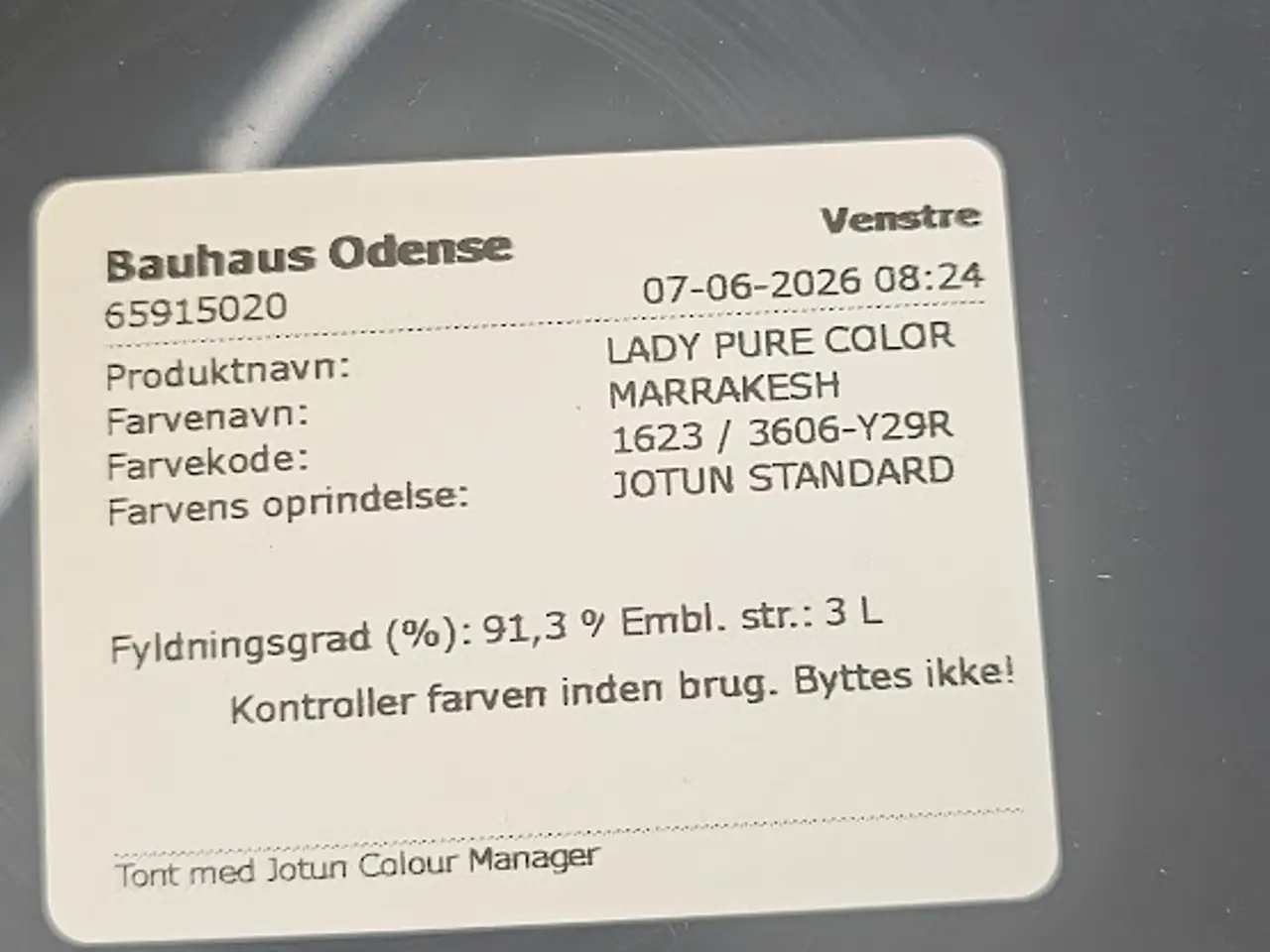 Billede 3 - Jotun Lady Pure Color - farve: Marrakesh. Fejlkøb