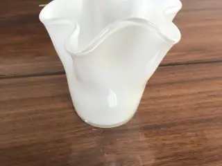 Hvid glas vase
