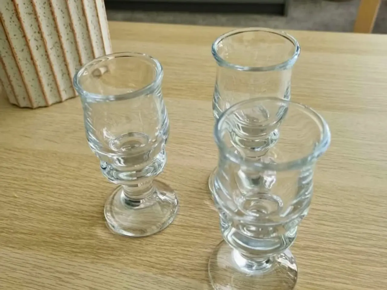 Billede 5 - Holmegård Tivoliglas: 2 ølglas +3 snapseglas 