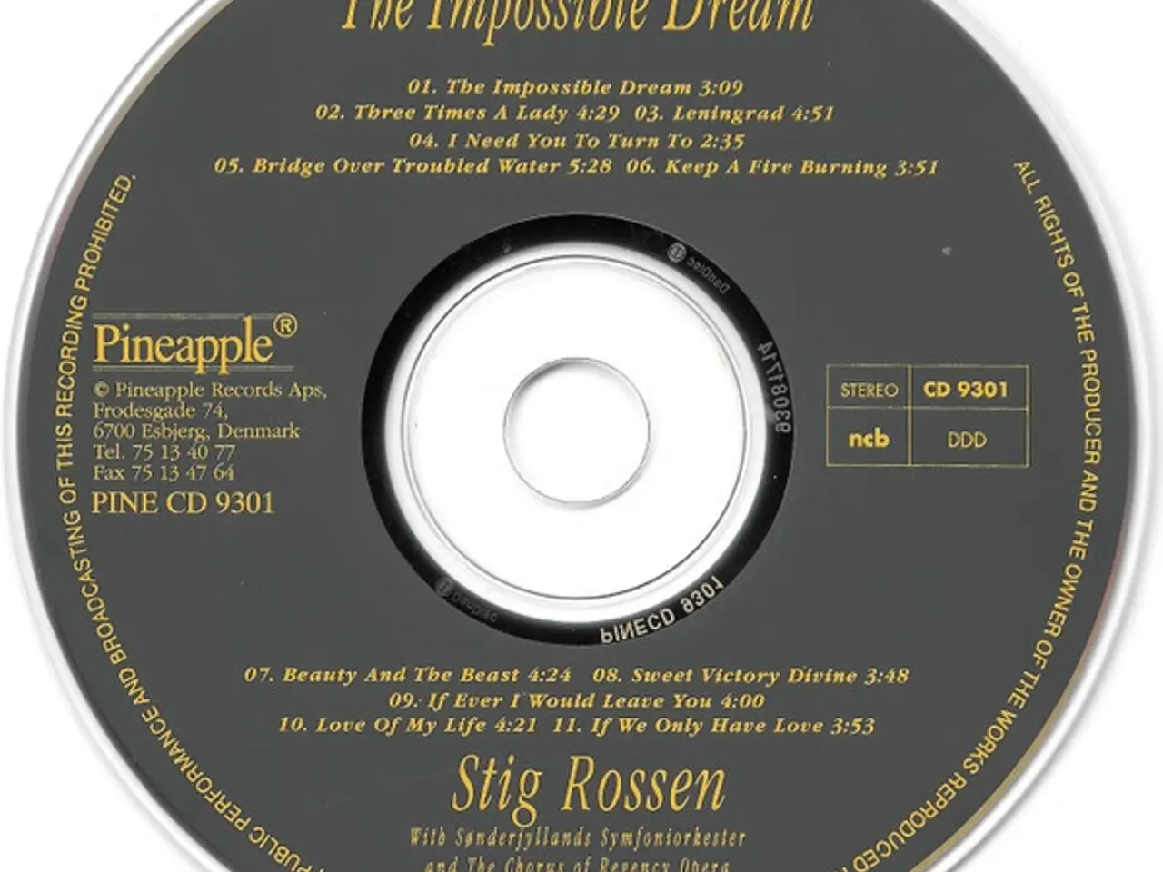 Billede 3 - Stig Rossen With… – The Impossible Dream – CD