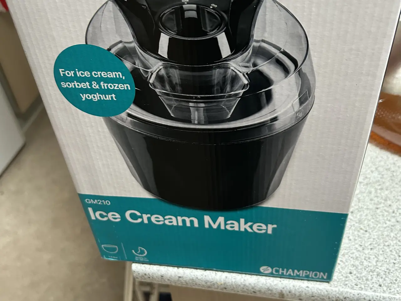 Billede 1 - Champion Ice cream maker 1,5 liter