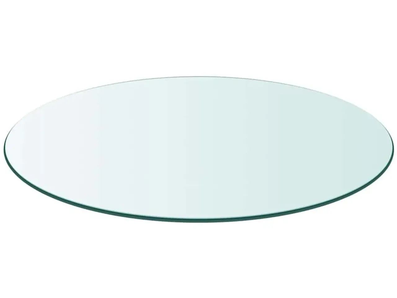 Billede 3 - Rund bordplade i hærdet glas 50 cm - transparent
