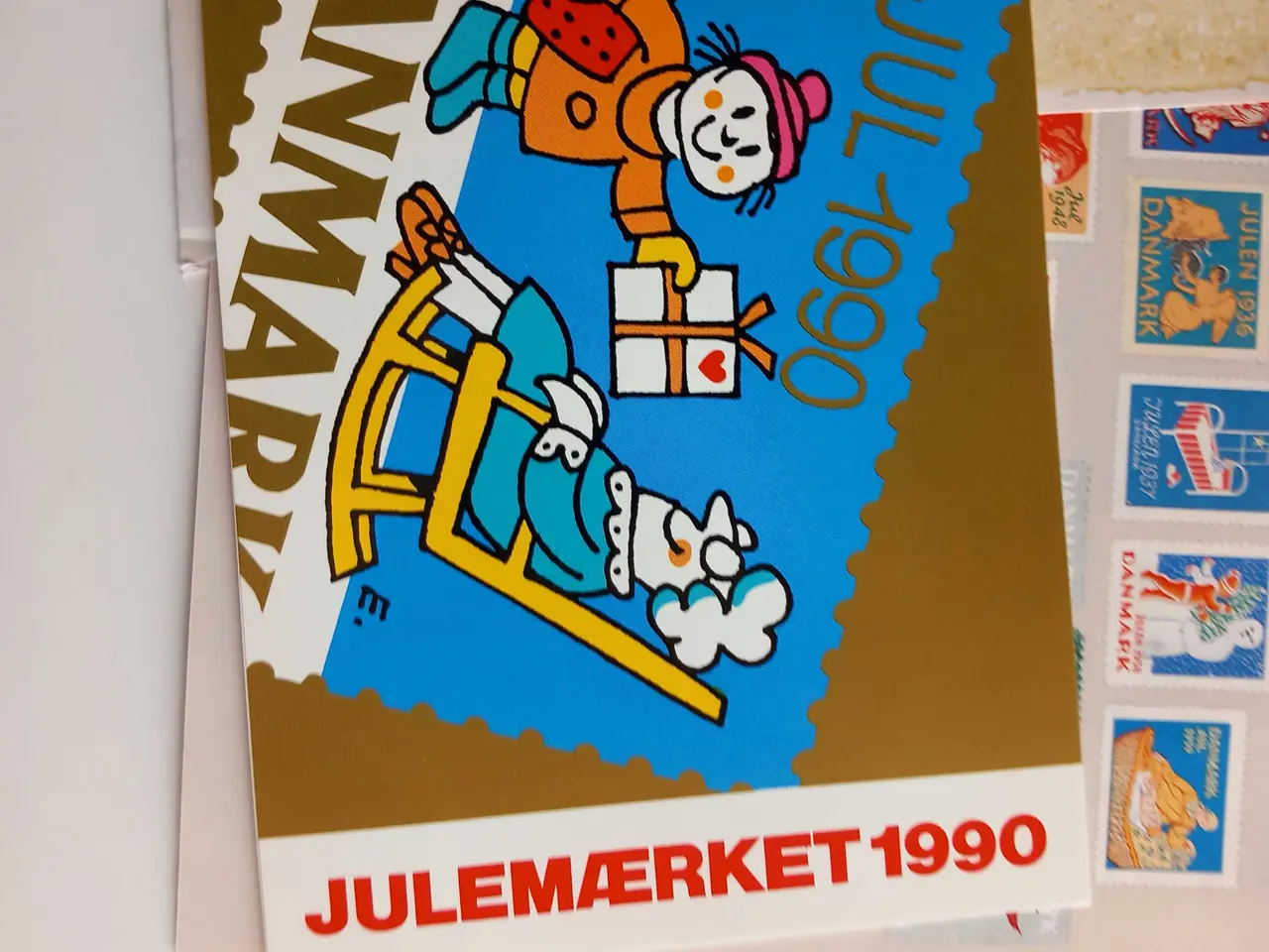 Billede 3 - Hilsen til julemærkesælgere 1990