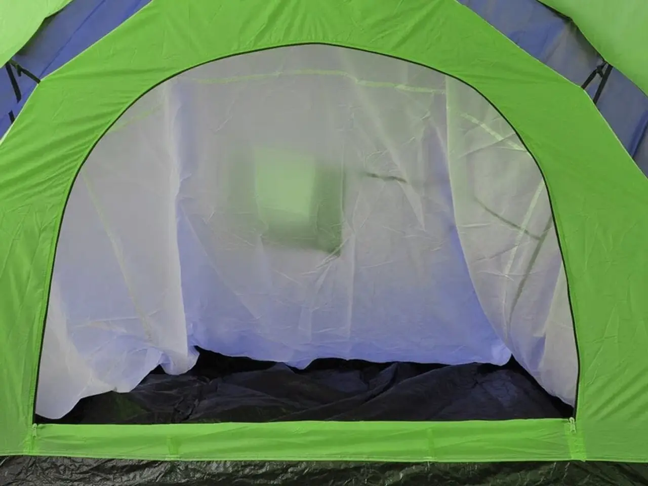 Billede 4 - 9-personers campingtelt stof blå og grøn