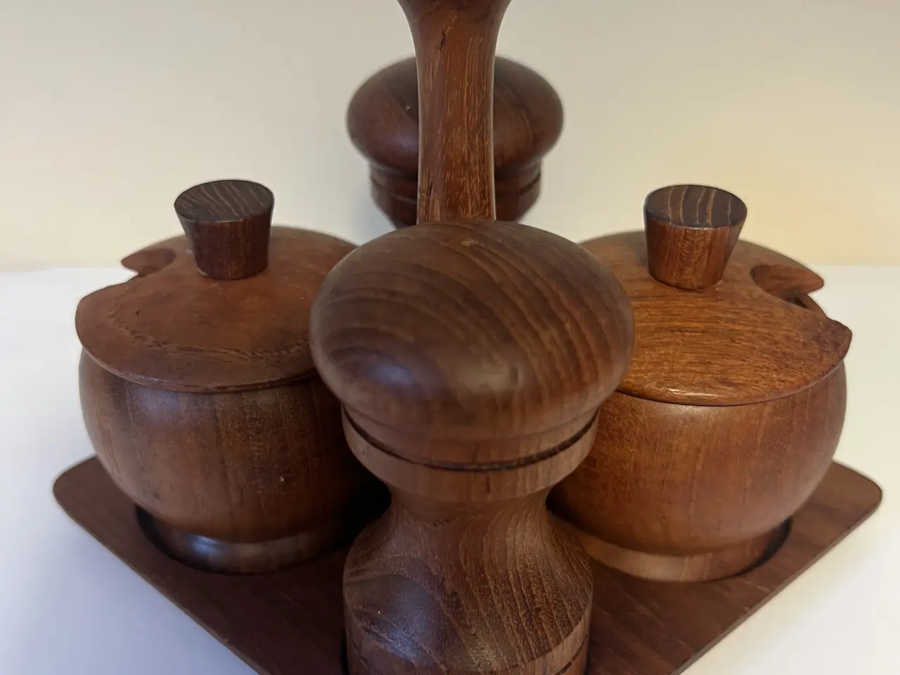 Billede 3 - Smuk platmenage i teak fra 60-70’erne
