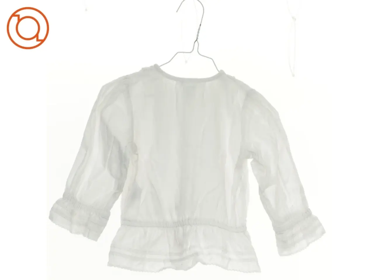 Billede 2 - Hippie-bluse med blonder, flæser og knapper, H&M (str. 80)