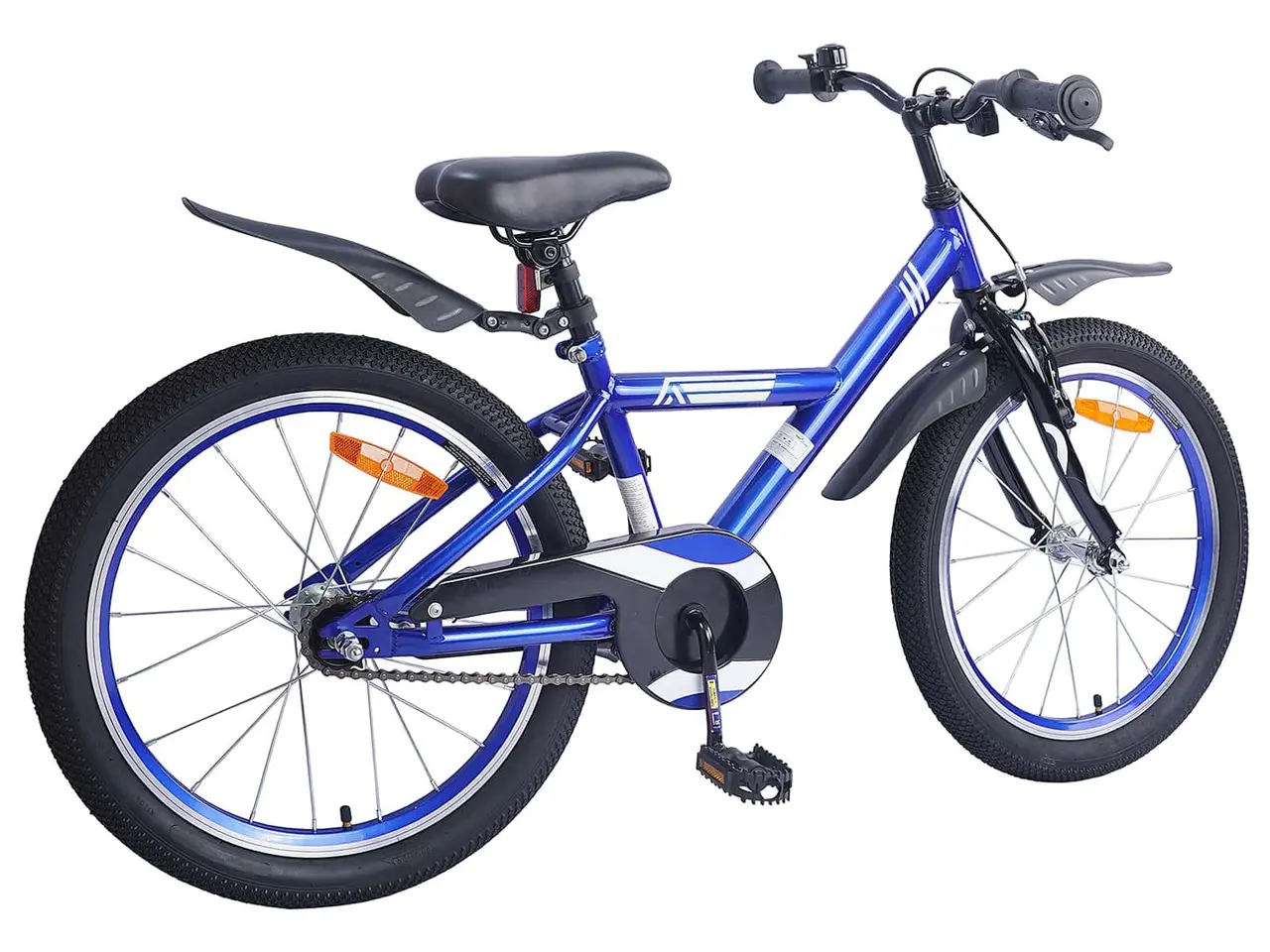 Billede 3 - Børnecykel 18" til 5-7 år - mørk blå, enkelt gear