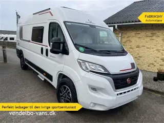 2026 - Rollerteam Livingstone DUO Sport XL   CamperVan med stor dobbeltseng der kan hæves elektrisk, så der bliver plads til MC, cykler ect.