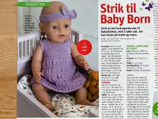 9 opskrifter på tøj til Baby Born