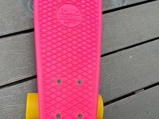 Long Island skateboard – pink/gul – næsten som ny