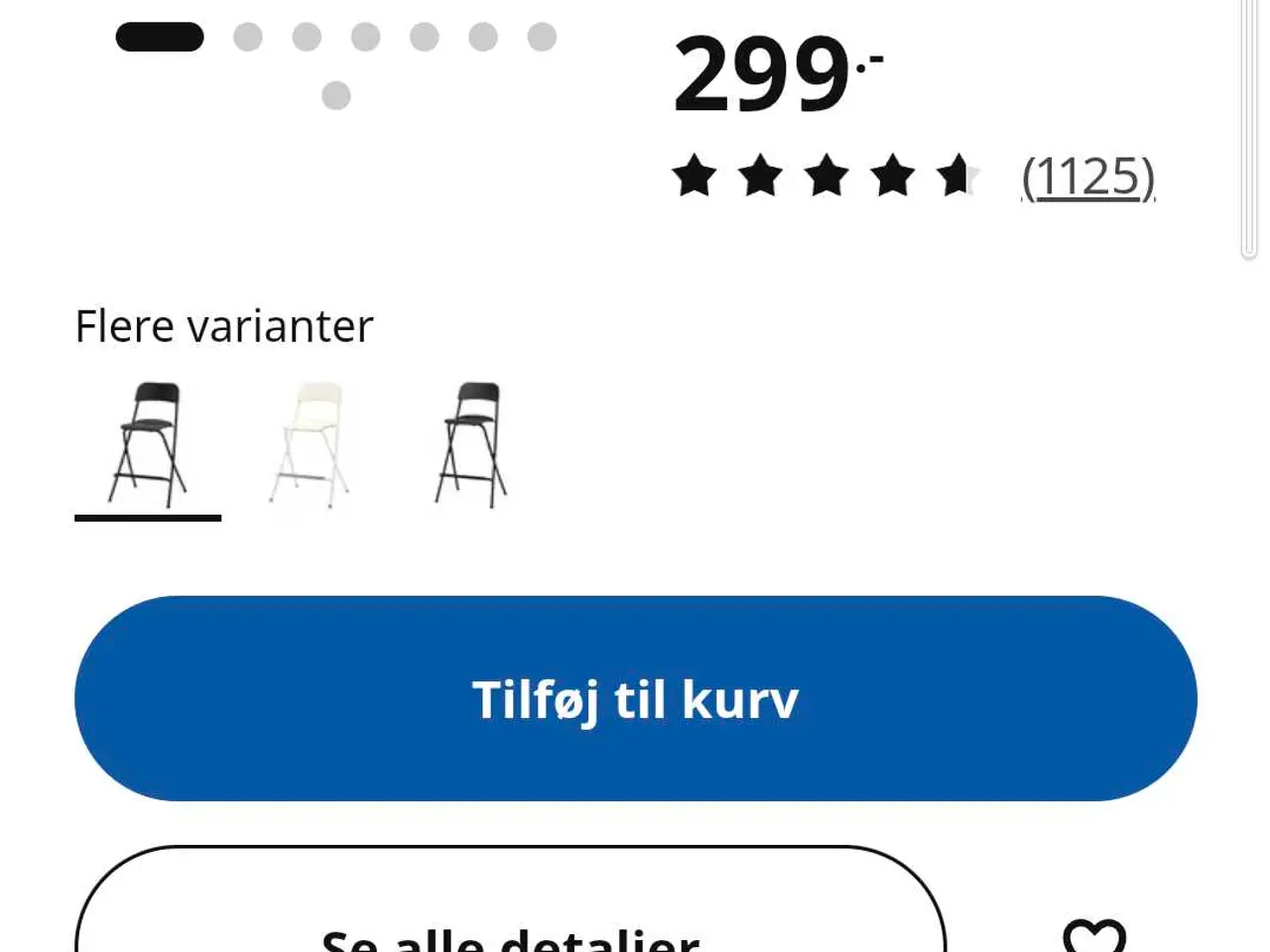 Billede 3 - 2 høje klapstole sælges
