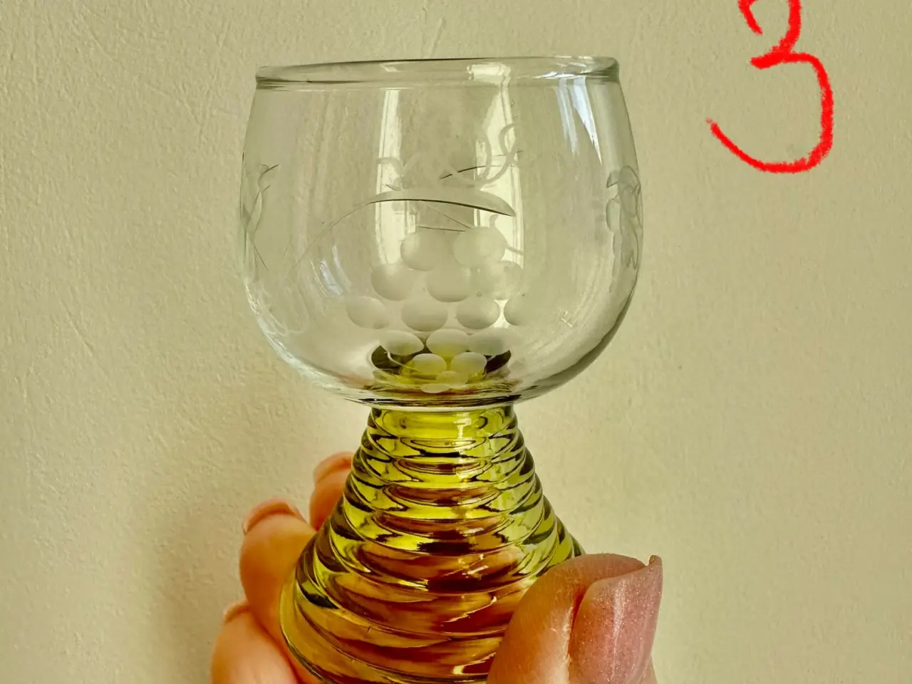 Billede 4 - Vintage Rømer franske snaps/ likørglas i fin stand