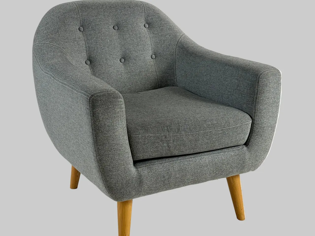 Billede 1 - SofaCompany Loungestol – Grå/Natur Stel