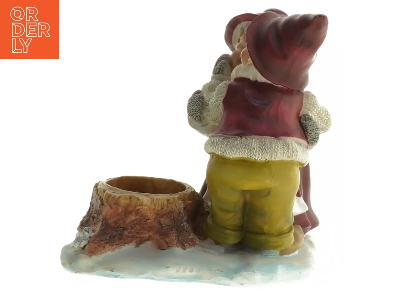 Billede 2 - Porcelænsfigur af nisser med lysholder (str. 13x13 cm)