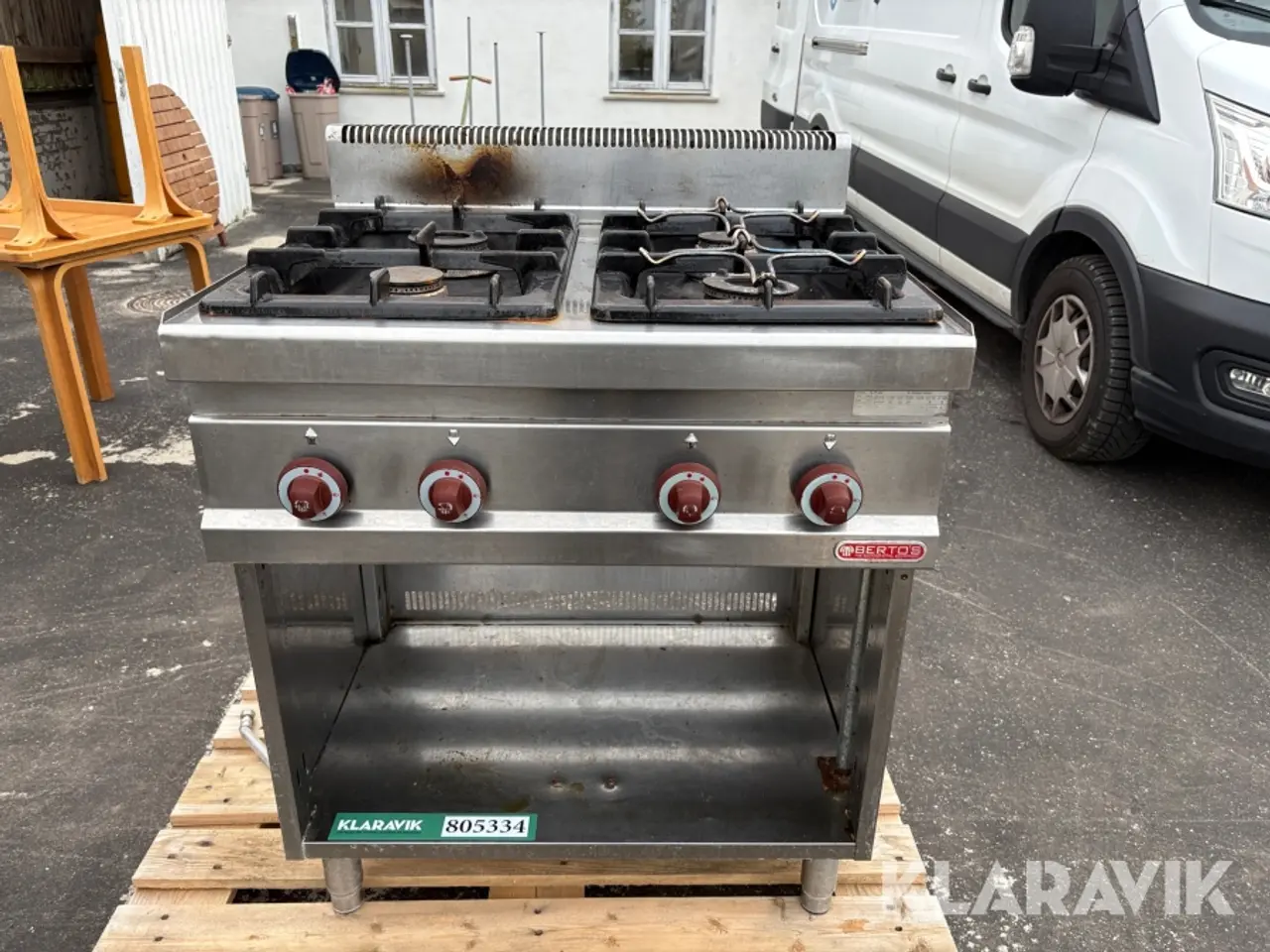 Billede 2 - Professionelt Gaskomfur Bertos G7F4M - 4 blus