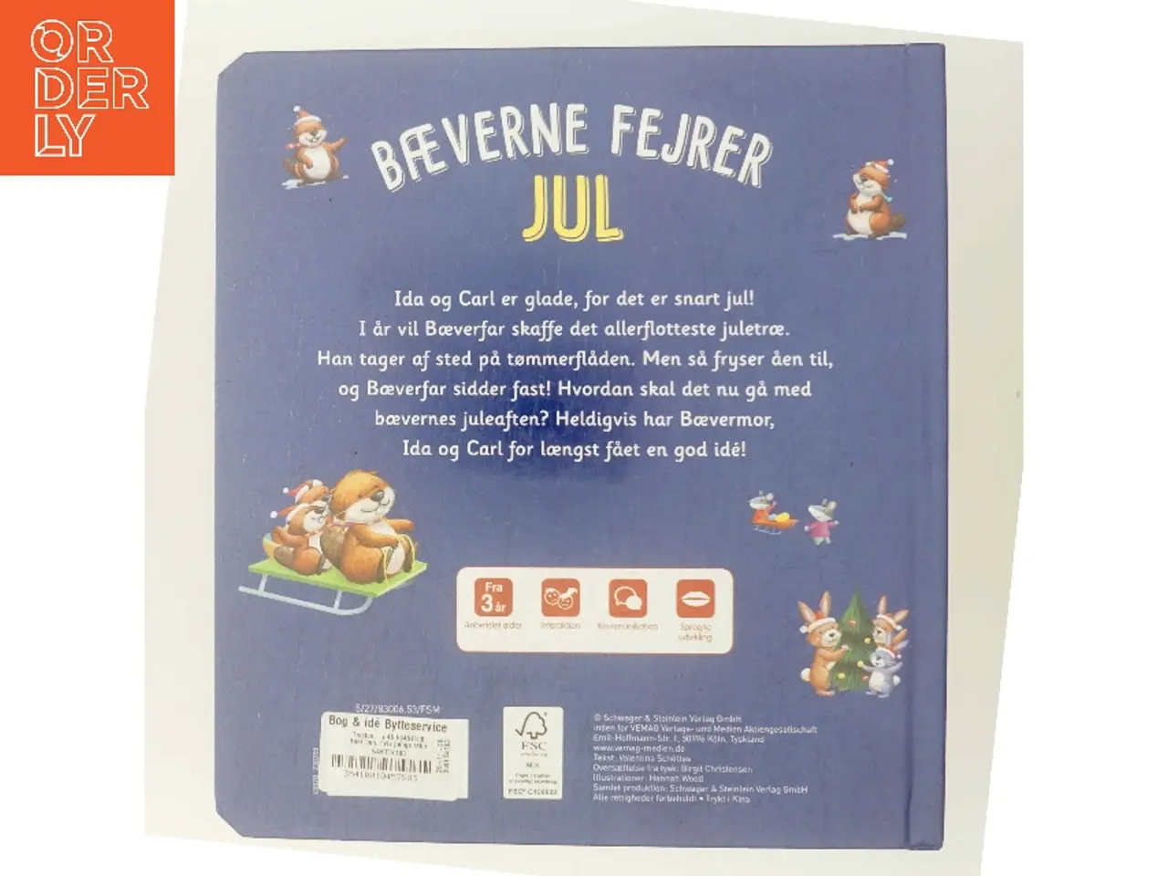 Billede 3 - Bæverne fejrer jul af Valentina Schütte (Bog)