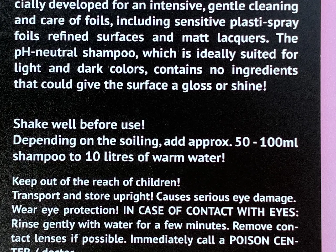 Billede 6 - SPECIAL Shampoo og lakforsegler til MATLAK/Folie
