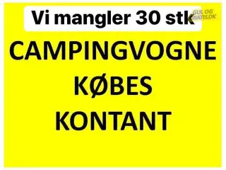 TABBERT campingvogne KØBES NU