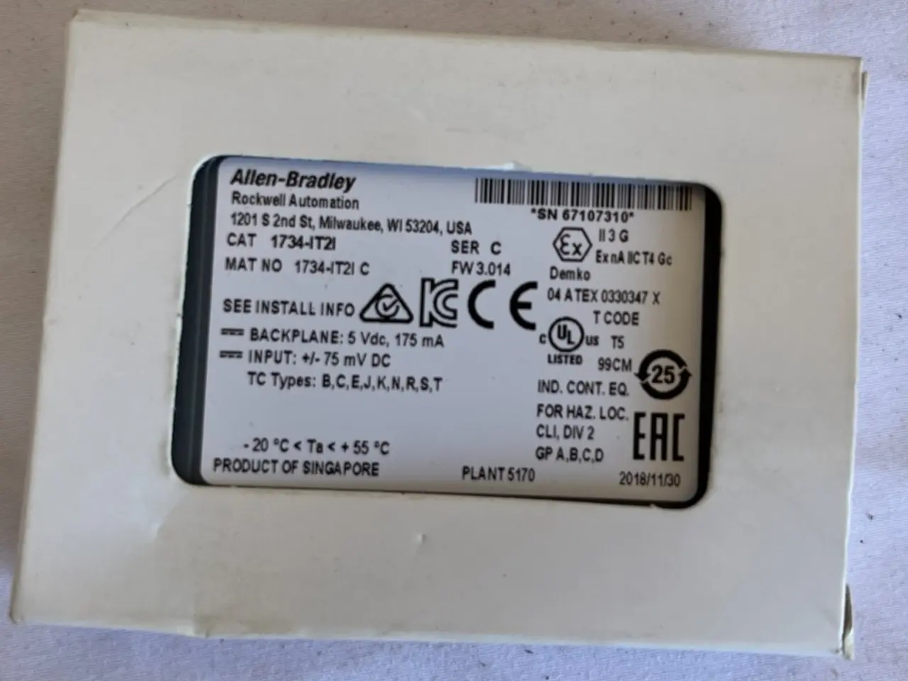 Billede 1 - Allen-Bradley 1734-IT2I Ser C POINT I/O