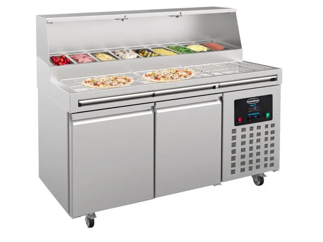Billede 1 - Pizzadisk med 2 døre – 9x 1/3 GN