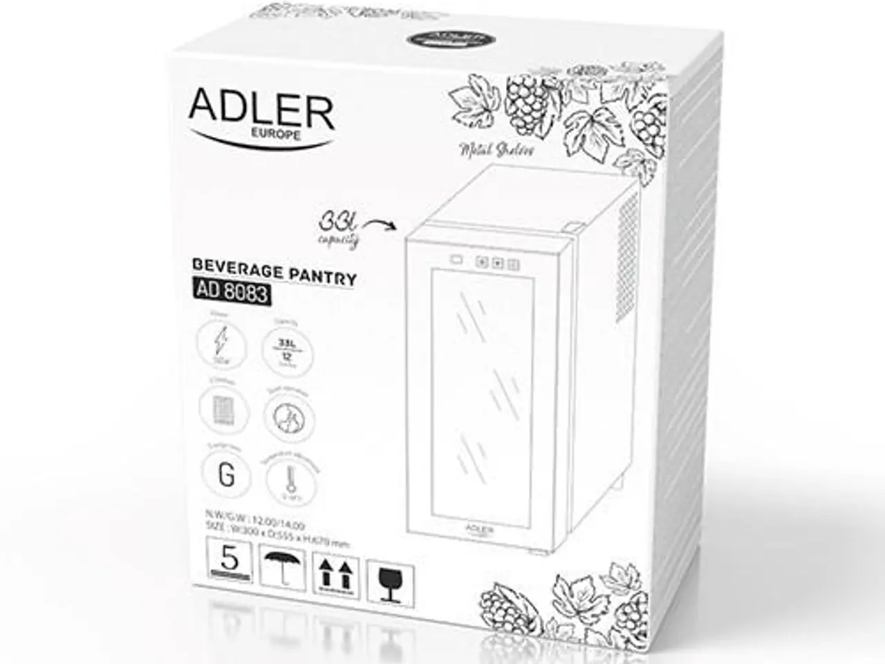 Billede 5 - Vinkøleskab Adler AD 8083 - sort