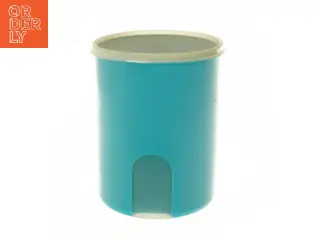 Plastbeholder med låg fra Tupperware (str. Ø 13x18 cm)