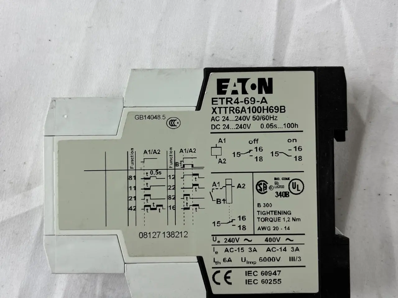 Billede 2 - Eaton ETR4-69-A Multifunction Timer relæ 24-240V