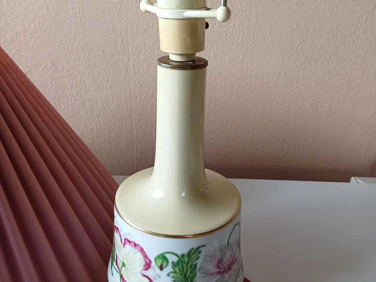 Billede 2 - Bordlampe Tischenreuth med blomster og afbryder