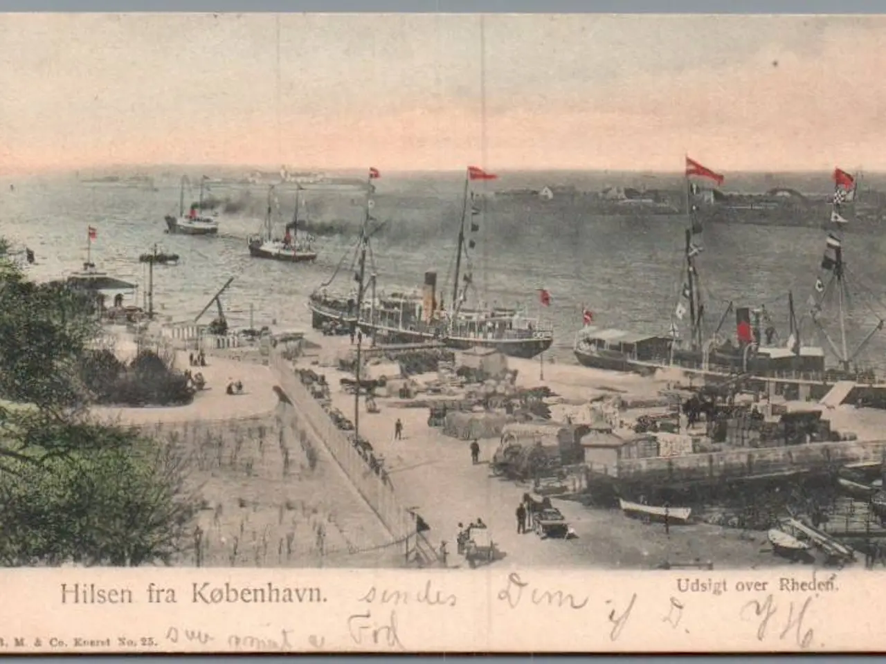 Billede 1 - Hilsen fra København - Udsigt over Rheden - Postkort - Brugt