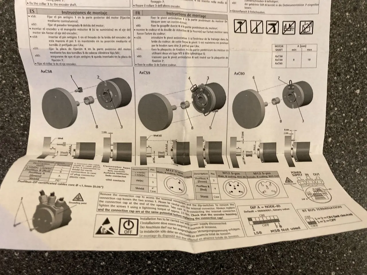 Billede 6 - Lika AMC5812/4096PB-15 Rotary Encoder med Profibus
