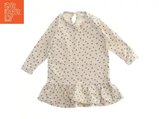 Langærmet kjole med hjerteprint fra Monsieur Mini (str. 80)