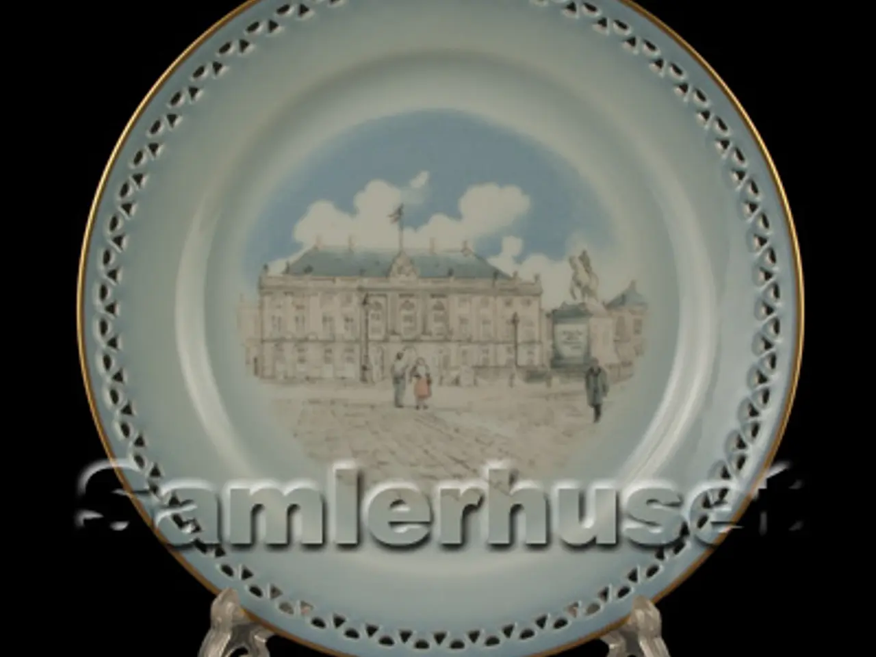 Billede 1 - Danmarksstellet Tallerken Dyb 21½ cm. Amalienborg.